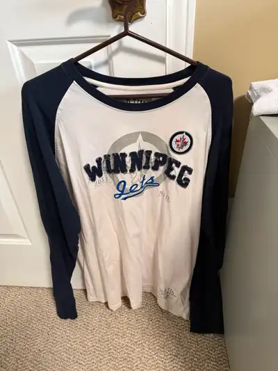Winnipeg Jets  Long Sleeve Jersey, Old Time Hockey, Size Xlarge, View more