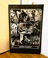 James Cagney Framed Collage Movie Poster
