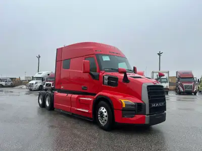 Mack MP13 – 445 HP HE, 1,850 lb.-ft. Mack mDRIVE 12-speed overdrive transmission 14,600 lb. front ax...
