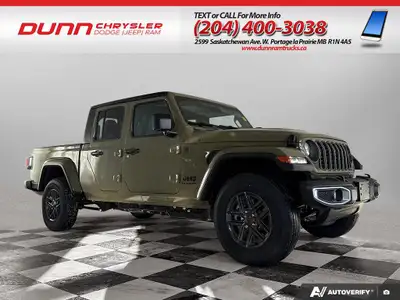 2026 Jeep Gladiator Sport S 4x4 -- Tough, Tech-Savvy, and Trail-Ready in Manitoba ------------------...