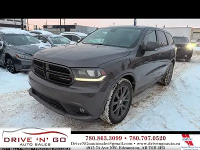 BEAUTIFUL 2018 DODGE DURANGO GT WITH LOW KMS AND CLEAN CONDITON, WINTER TIRES, LEATHER HEATED SEATs,...