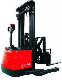 Walkie Electric scissor straddle stacker with side shift 4.5M/5M