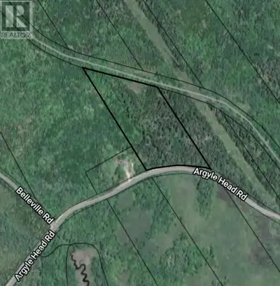 8 acre wooded lot on Argyle Head Road only 15 minutes from the Town of Yarmouth. Approximately 400 f...