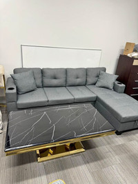 Free Delivery on our Premium 4-Seater Fabric Sectional