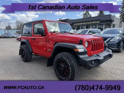 The 2020 Jeep Wrangler Sport is equipped with a 2.0L Turbocharged I4 engine delivering 270 horsepowe...