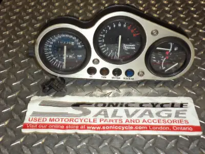 sonic cycle has a set of 1994 - 1997 kawasaki zx - 9r ninja gauges oem nine shape from the u.s.a has...