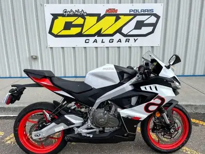 LIGHTWEIGHT SUPERSPORT PERFORMANCE FOR REAL RIDERS. CALL/TEXT 403-230-1920. The 2026 Aprilia RS 457...