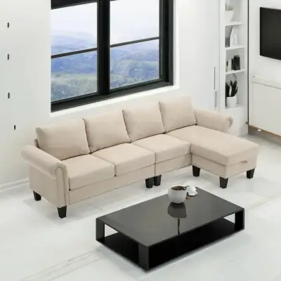 Convertible Sectional Sofa with Storage, View more