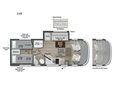 Please Call Us At 613.851.7326 with any questions? Winnebago View Class C diesel motorhome 24R highl...