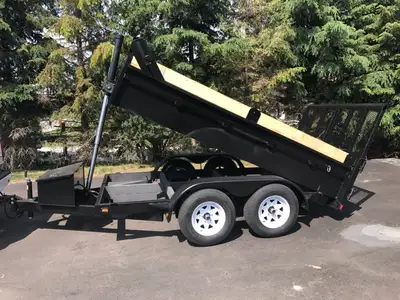 2025 6x12 combo 3.5 ton dump trailer $7999 !!!! Tandom 3500lb axles Combo ramp gate TELESCOPIC LIFT...