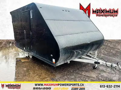 Amera-Lite 8.5X12 SINGLE AXLE 2024 À VENDRE — 2024 AMERALITE 8.5x12 DOUBLE MOTONEIGE Remorque fermée...