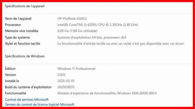 Ordinateur portable HP ProBook 650G2 - Intel(R) Core(TM) i5-6200 in Laptops in Saguenay - Image 6