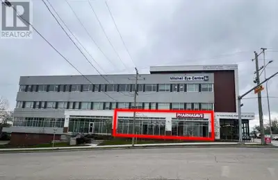 Space currently outfitted with office and storage room. Unit adjacent to a medical clinic and pharma...