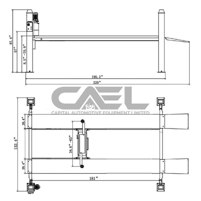 FINANCE AVAILABLE - 4 post 12,000 lbs alignment lift certified in Other Parts & Accessories in Saskatoon - Image 3