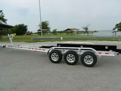 2024 9000lb carrying capacity aluminum TRI AXLE TRAILER $6999 brake ON 2 AXEL triple axle trailer wi...