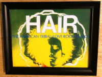 Glass Framed 1967 Hair Musical/Movie Print