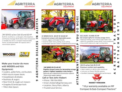 MASSEY FERGUSON WOODS AND HLA ACREAGE EQUIPMENT, View more