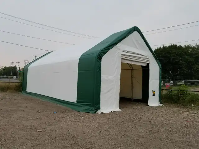 20' Wide Double Truss Fabric Shelter – Heavy-Duty Outdoor in Other Business & Industrial in Saskatoon - Image 2