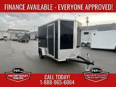 NEW 6x10ft Traverse Enclosed Cargo Trailer from Formula Trailers - Rear Ramp Door w/ Spring Assist -...