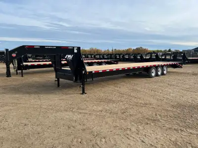 NEW 2025 SWS 8.5 x 36' Gooseneck Trailer Tri Dual Axle 3 x 10,000 lb Axles w/ Electric Brakes on all...