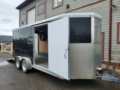 Beautiful Custom Made 2009 Wells Cargo Enclosed Trailer 07x16 Dual Floor Tie Downs Wall Tie Downs Fu...