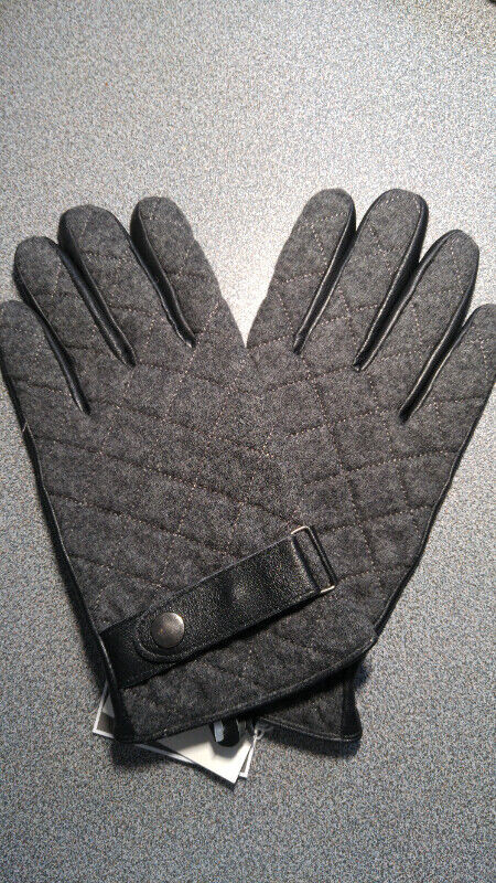 IKE BEHAR Quilted Leather / Wool Dress Gloves Men's Size L - NEW in Men's in Mississauga / Peel Region - Image 2
