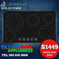 Jenn-Air JEC3536BB 36" Electric Cooktop With 5 Burners Glass Cer