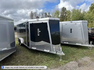 Neo All-Aluminum Enclosed Snowmobile Trailers - In Stock Now These trailers come standard with cable...