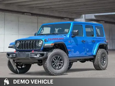 Conquer any terrain in this stunning 2026 Jeep Wrangler Rubicon X in Hydro Blue Pearl, showcasing ro...