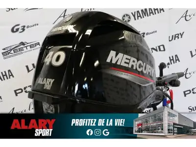 Welcome to Alary Sport Ontario Mercury 40ELHPT DÉMARREUR ÉLÈCTRIQUE, PIED LONG (20 POUCES) 2026 Ce m...