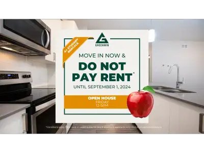 Move in now and do not pay rent until September 1, 2024! On select suites for a limited time. Move i...