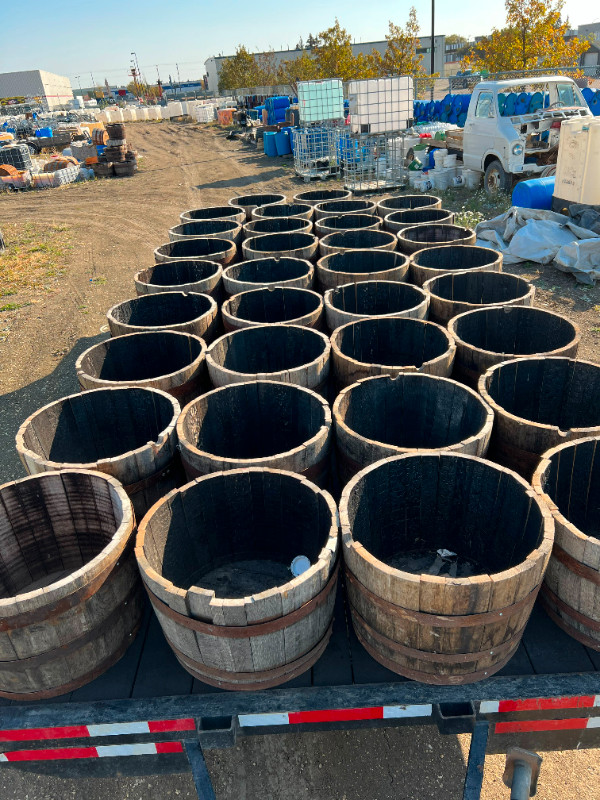 OAK WHISKEY PLANTERS. $75 EACH in Arts & Collectibles in Edmonton