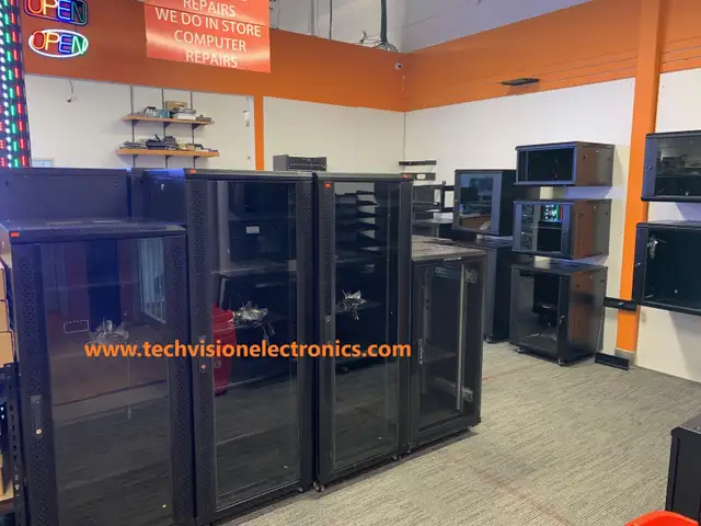SERVER/CABINETS AUDIO VIDEO RACKS/DVR, WALL MOUNTABLE CABINETS in Cabinets & Countertops in City of Toronto - Image 4