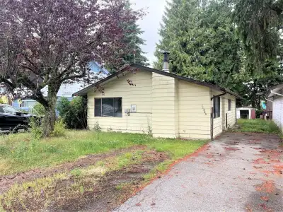 The most affordable house in NORTH DELTA. Nice flat lot in the quiet street back facing the park. Co...