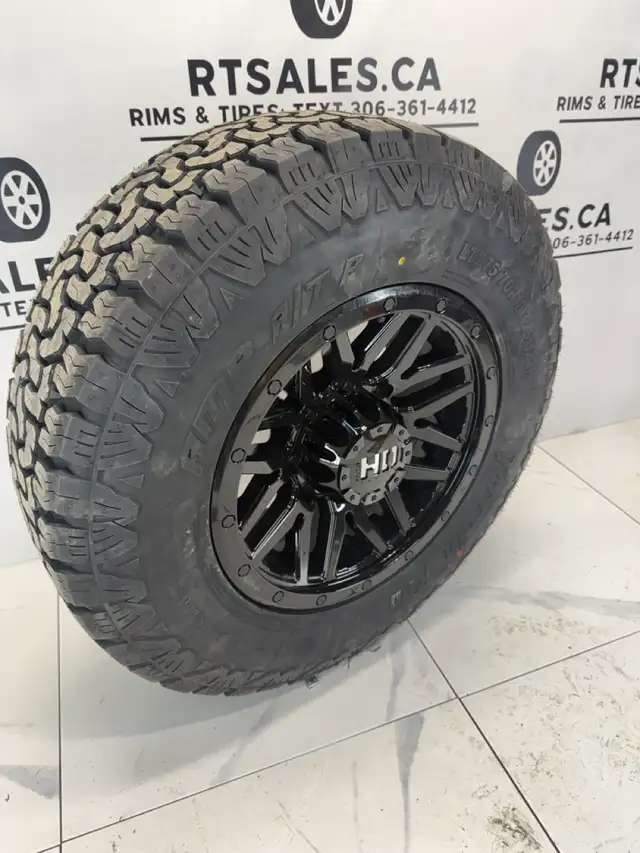 275/70/18 AMP All terrain tires Black Rims Ford F250 F350 in Tires & Rims in Edmonton - Image 8