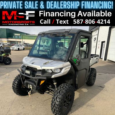 Welcome to Motorsports Financing - Kelowna! 2019 Can am Defender Engine: 850