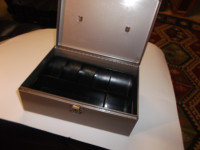 CASH BOX  STEEL FIREPROOF AND WITH A LOCK