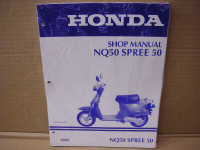 Unused Honda service/shop manual HM 1087 for 1984 NQ50 Spree