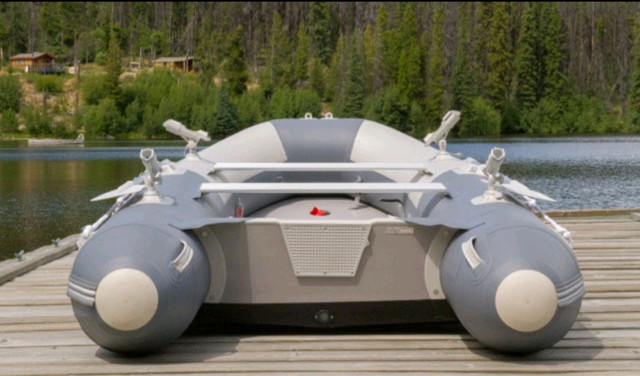 New - Aquamarine 10 ft  INFLATABLE FISHING BOAT, DELUXE PACKAGE in Canoes, Kayaks & Paddles in St. Albert - Image 3