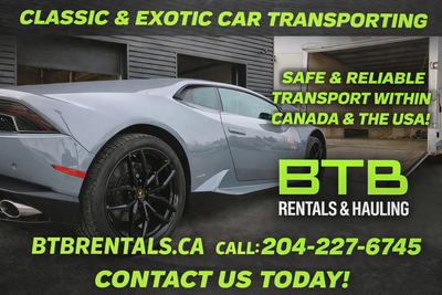 www.btbrentals.ca Like us at: www.facebook.com/btbtrailerrentals/ Call only please for quotes as we...
