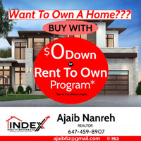 Buy Your Home  with Zero Down  and Rent To Own Program