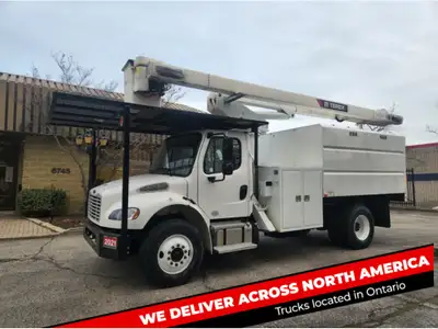 *75 FEET Also Available Call to Inquire* 2021 Freightliner M2 Diesel 4x2 Terex XT-56 Pro Forestry Bu...