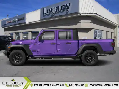 Welcome to Legacy Dodge Claresholm. Black 3-Piece Hard Top! The 2026 Jeep Gladiator is built for tho...