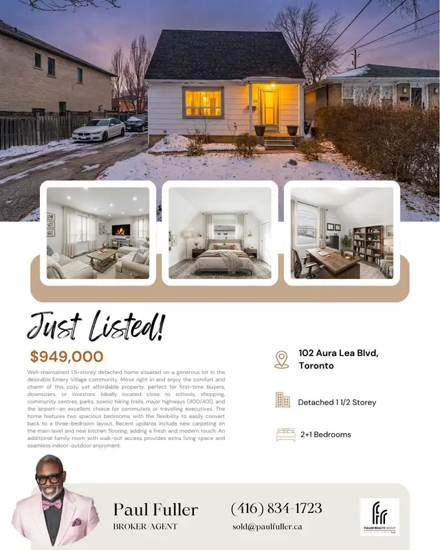 Well-maintained 1.5-storey detached home on a large lot