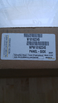 Whirlpool range left side panel# WPW10162245 / W10162245 black