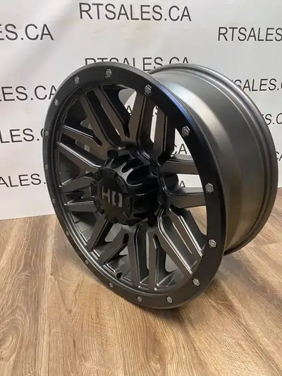 NEW Set of FOUR Fast HD 20 inch Rims - Gunmetal / Black FITS Chevy GMC 2500 3500 -- rim size: 20x9 -...