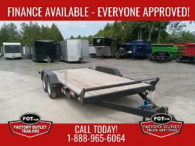 NEW 7x14ft Flat Deck from Canada Trailers - (2) 3,500 lb Axles w/ Easy Lube Spindles - Slipper Sprin...