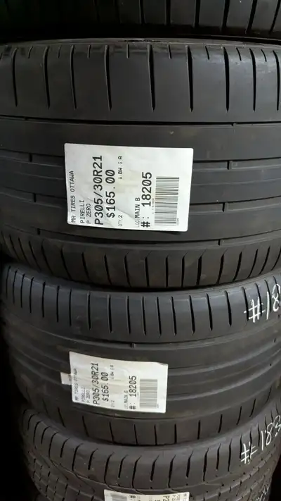 PAIR OF 2X PIRELLI P ZERO TAG # 18205 Size: 305/30/21 305/30/21 Excellent condition Pressure tested...
