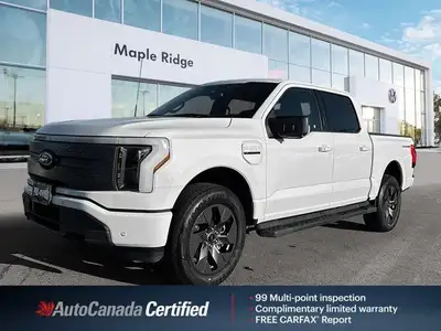 Experience the silent strength and incredible efficiency of the 2023 Ford F-150 Lightning XL, featur...