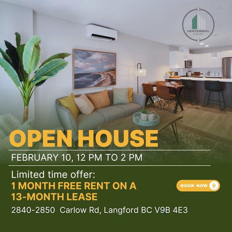 Bachelor Apartments in Langford. One Month Free Rent! Long Term